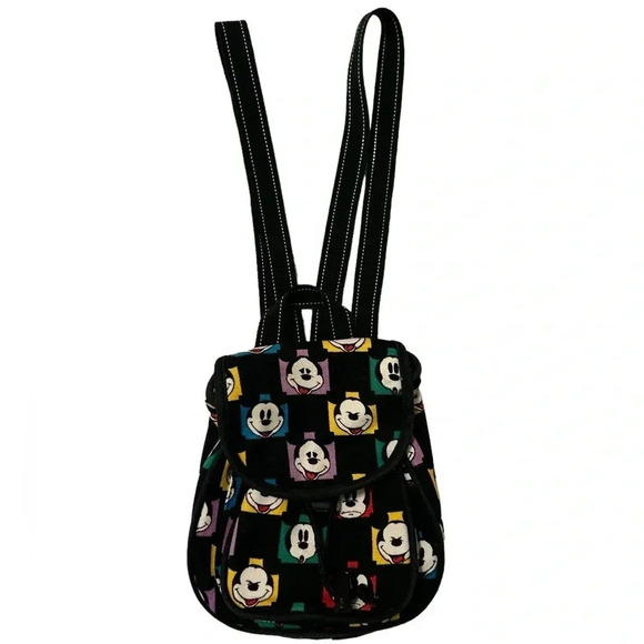 *Rare* Mickey Mouse Walt Disney Gallery Mini Backpack Purse Vintage EUC - Picture 1 of 10